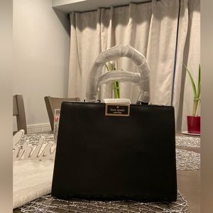 Kate Spade, black  leather bag, NWT.